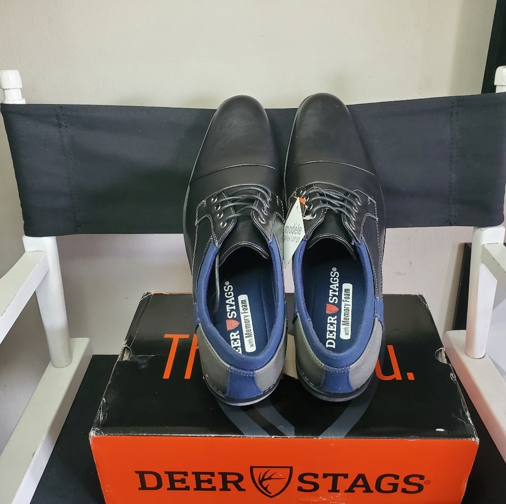 DEER STAGS Mens Truckee Oxford Slip On Loafer 12 W - Picture 7 of 12